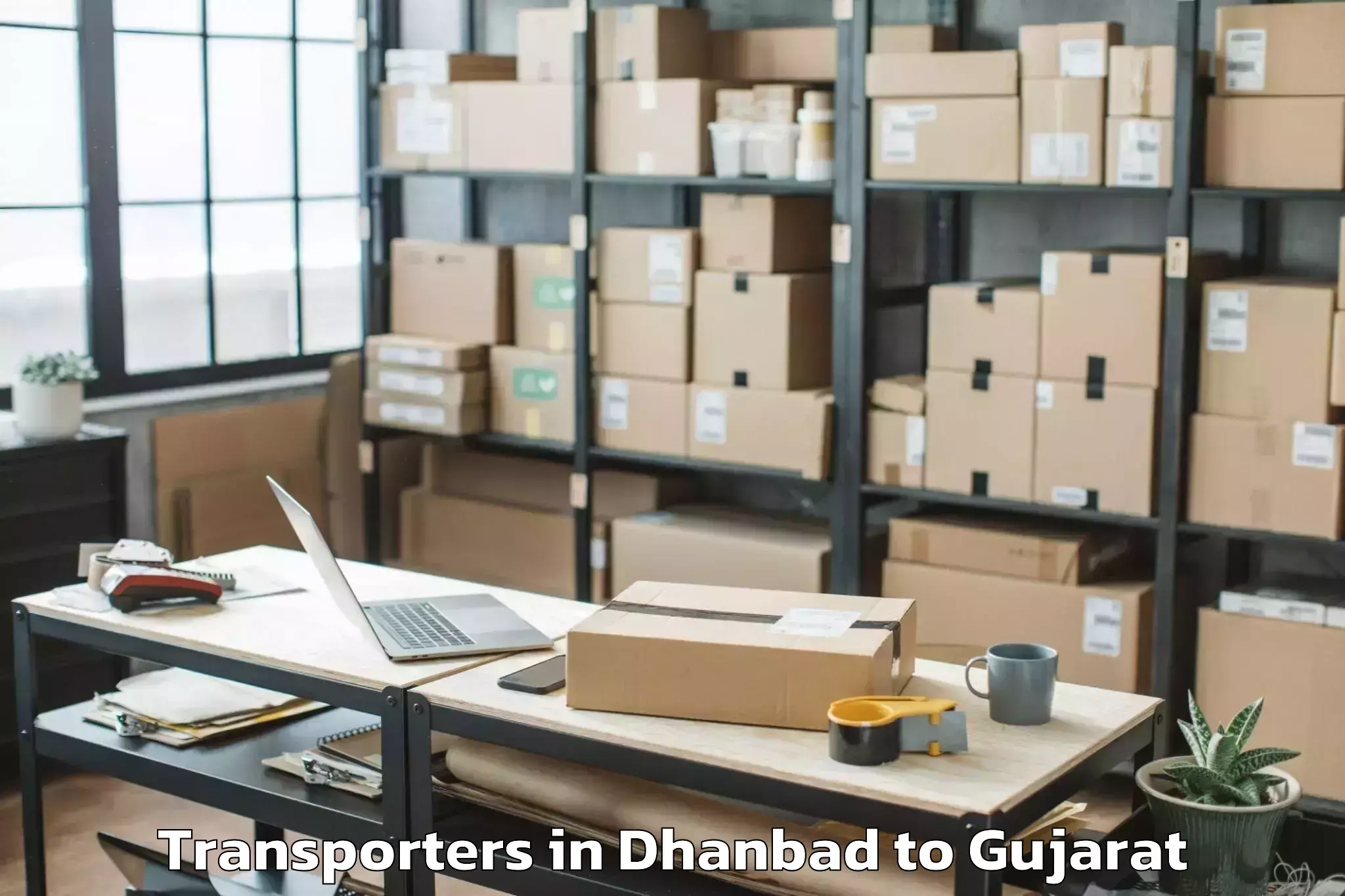 Expert Dhanbad to Khambhalia Transporters